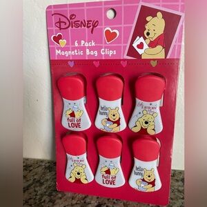 Disney Winnie the Pooh Valentines Magnetic Bag Clips